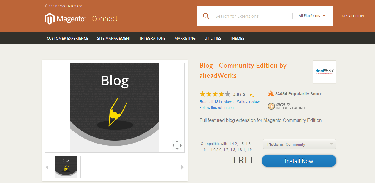 Blog Community Edition by aheadWorks